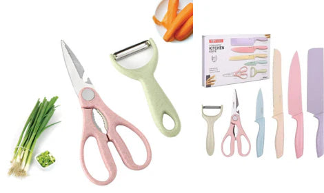 Set de Cuchillos de 6 Piezas en Colores Pastel