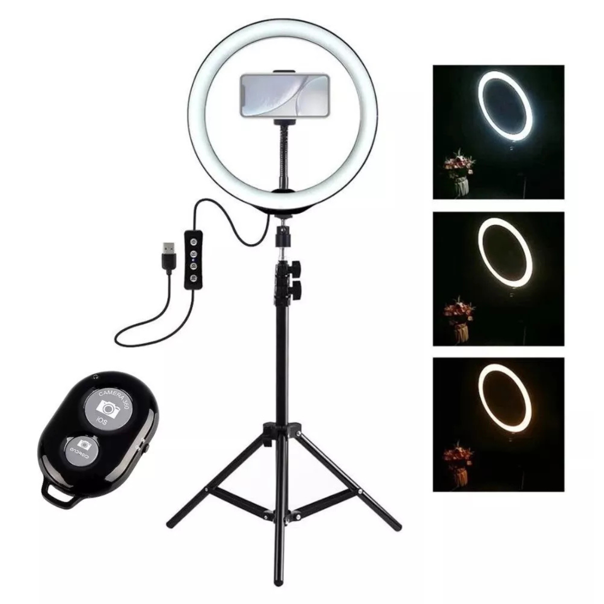 Luz LED 26 cm Trípode 2.1 M