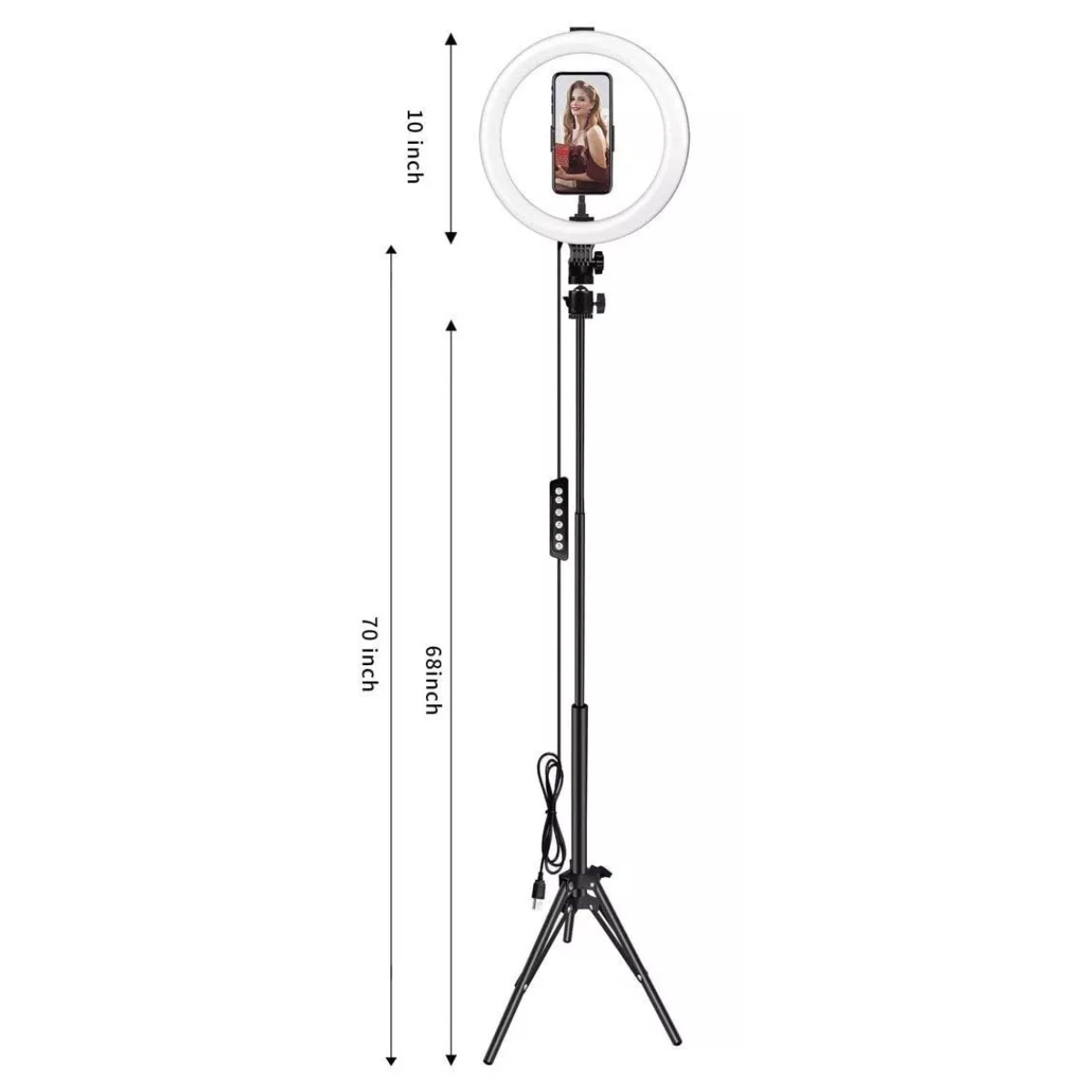 Luz LED 26 cm Trípode 2.1 M