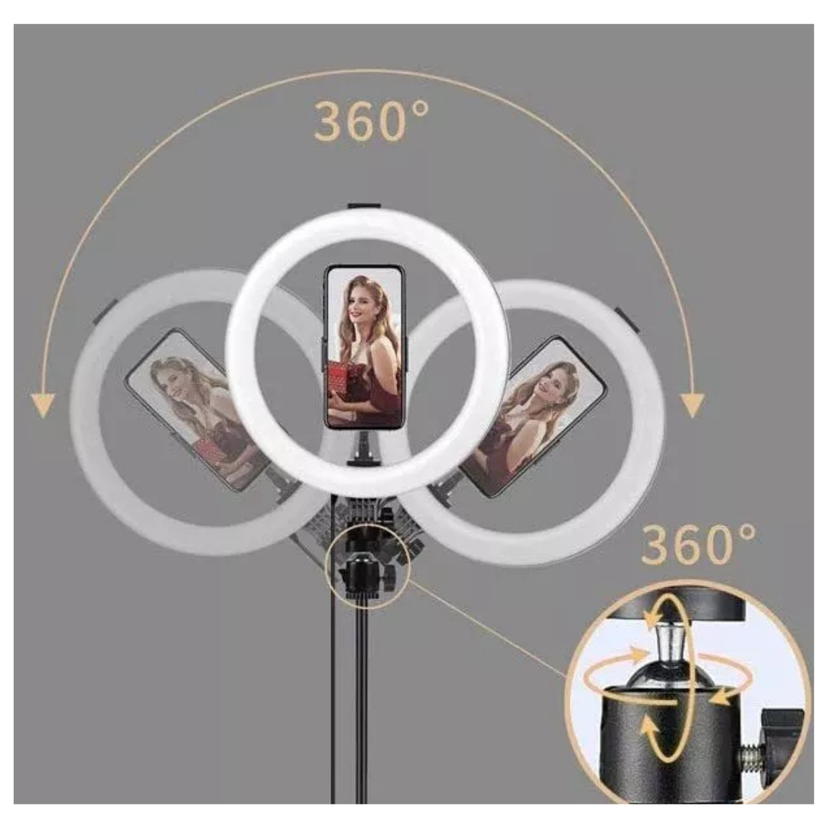 Luz LED 26 cm Trípode 2.1 M