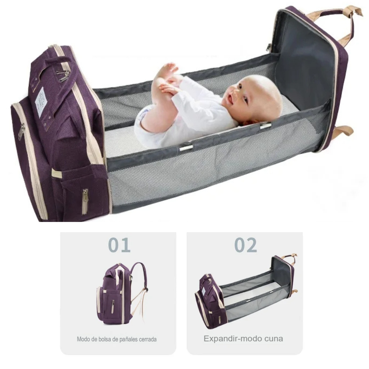 Bolso Plegable 3 en 1