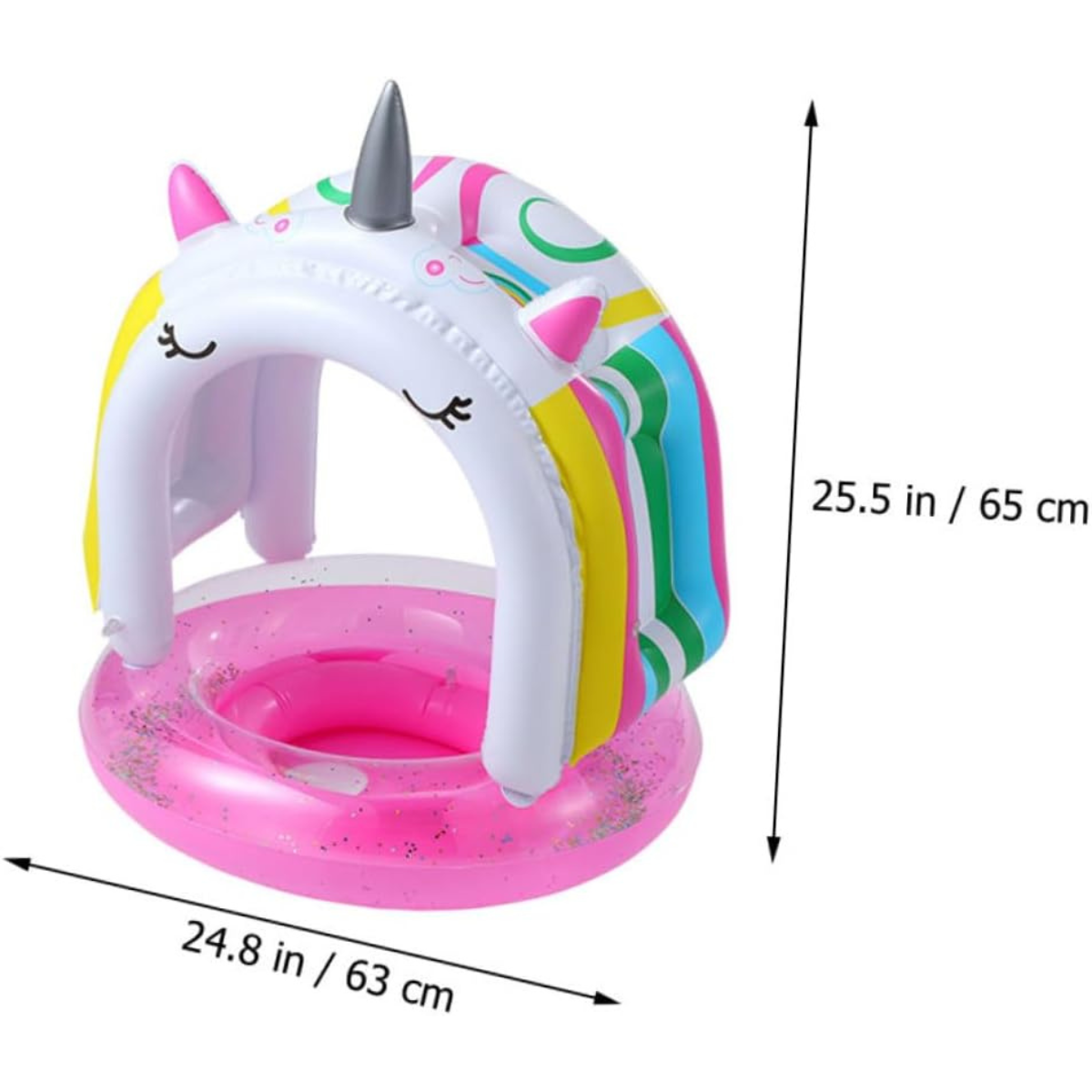 Flotador Inflable Unicornio con Techo