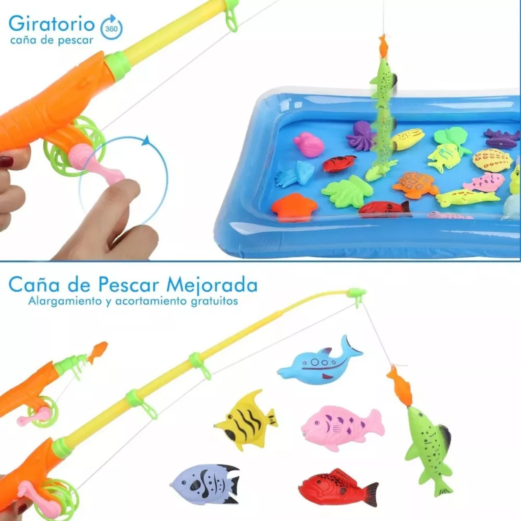 Juego Pesca Piscina Magnético Para Niño