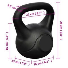 Pesa Rusa de 18 Kg Kettlebell PVC